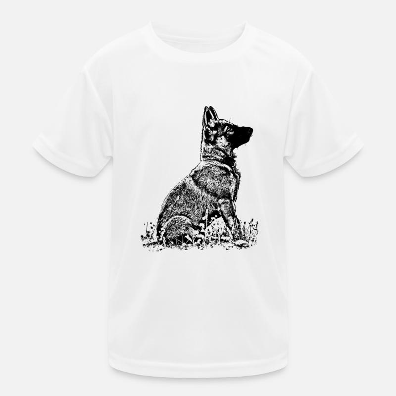 Schaeferhund Welpe Kids Functional T-Shirt