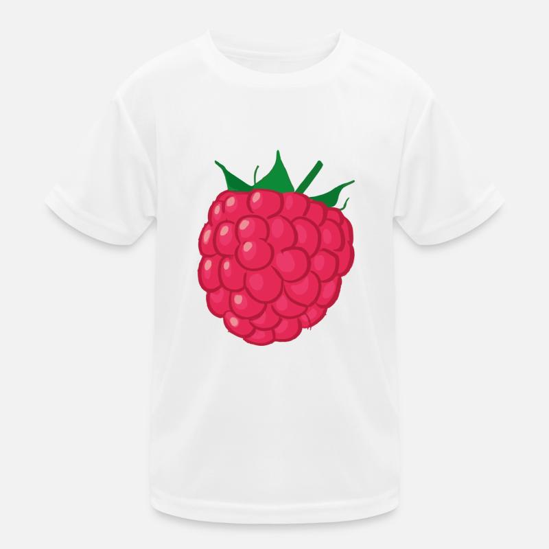 Himbeere Illustration Geschenkidee Kinder Funktions-T-Shirt