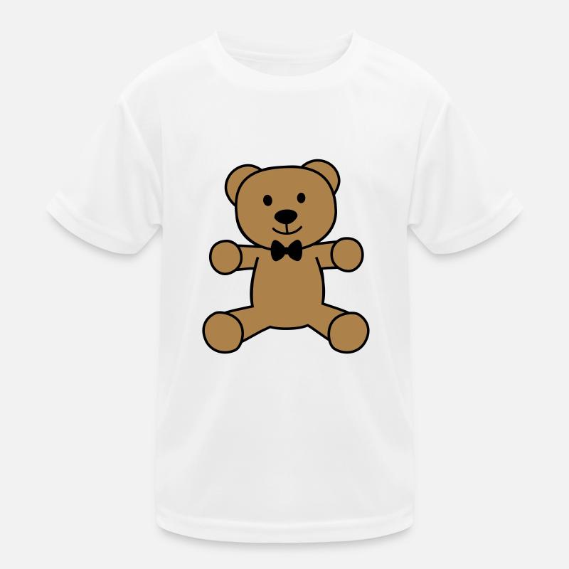 teddy bear with bow tie Kids Functional T-Shirt