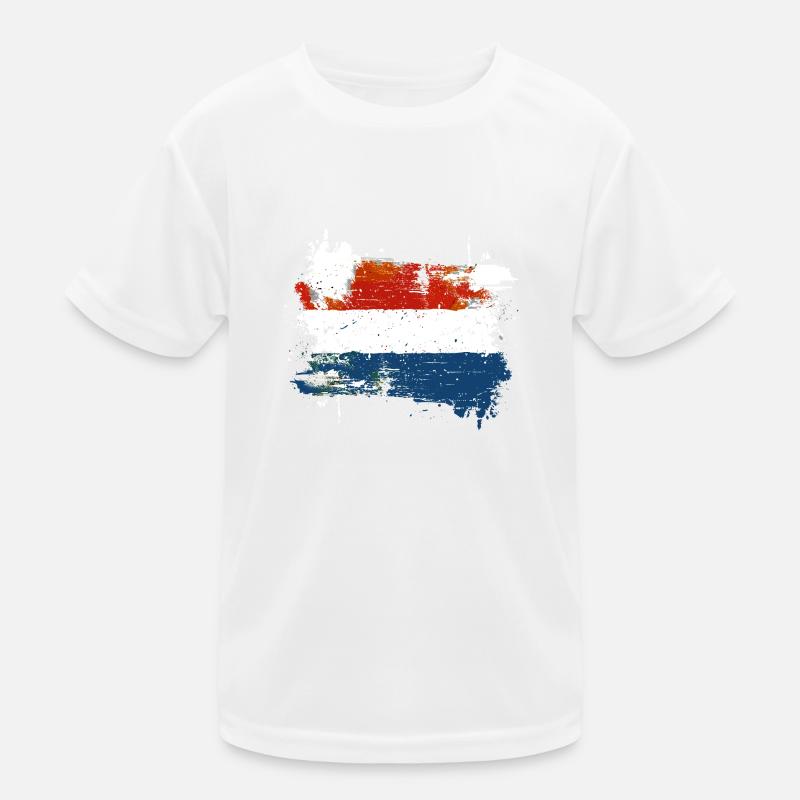 Netherlands Flag Holland Dutch Flag Kids Functional T-Shirt