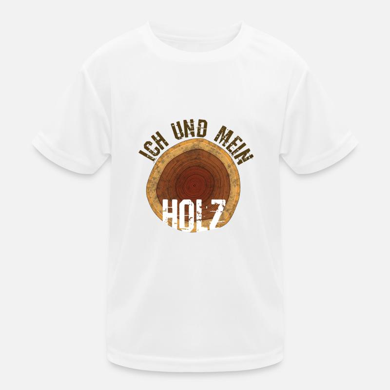 Ich und mein Holz Kinder Funktions-T-Shirt