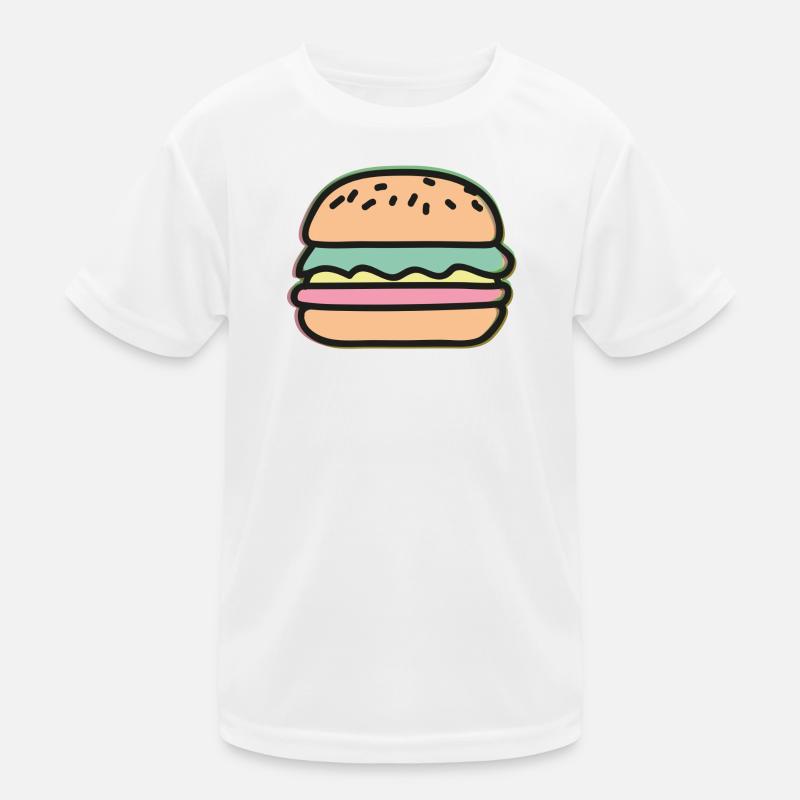 Burger Illustration Kinder Funktions-T-Shirt