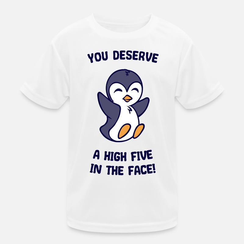Humorvoll Statement Süß Pinguin Vogel Tier Arktis Kinder Funktions-T-Shirt