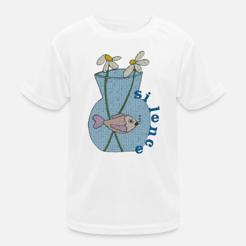 fisch im glas gewebe Kinder Funktions-T-Shirt