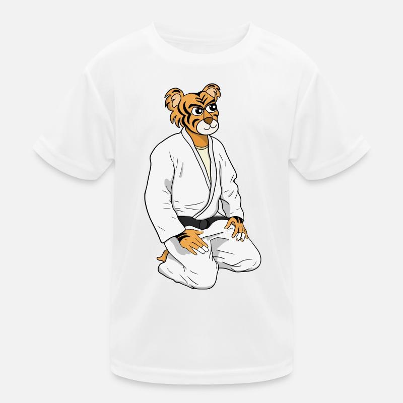 Be a Tiger - Kids Functional T-Shirt - white