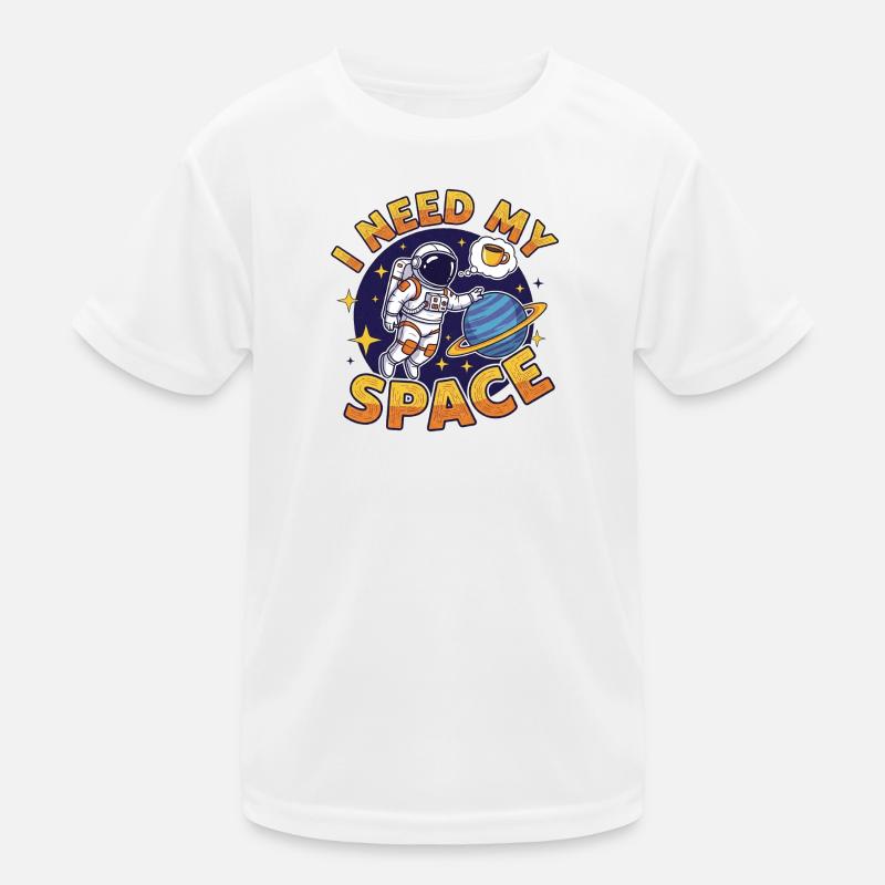 Space friendship with coffee dream Kids Functional T-Shirt