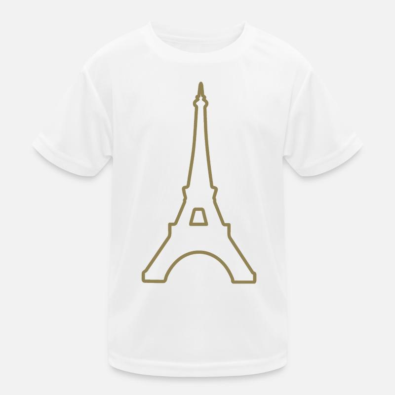 Tour Eiffel Paris monument minimaliste T-shirt sport Enfant
