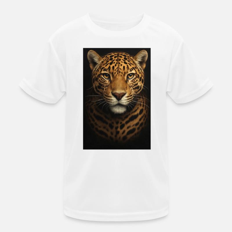 Data Analysis Illustration with Leopard Kids Functional T-Shirt