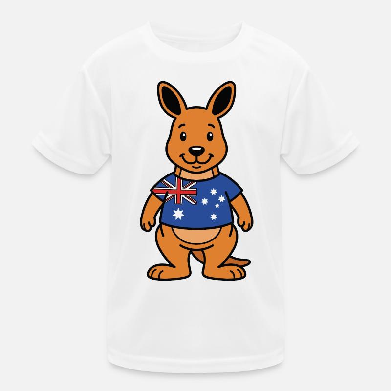 Australia Kangaroo Kinder Funktions-T-Shirt