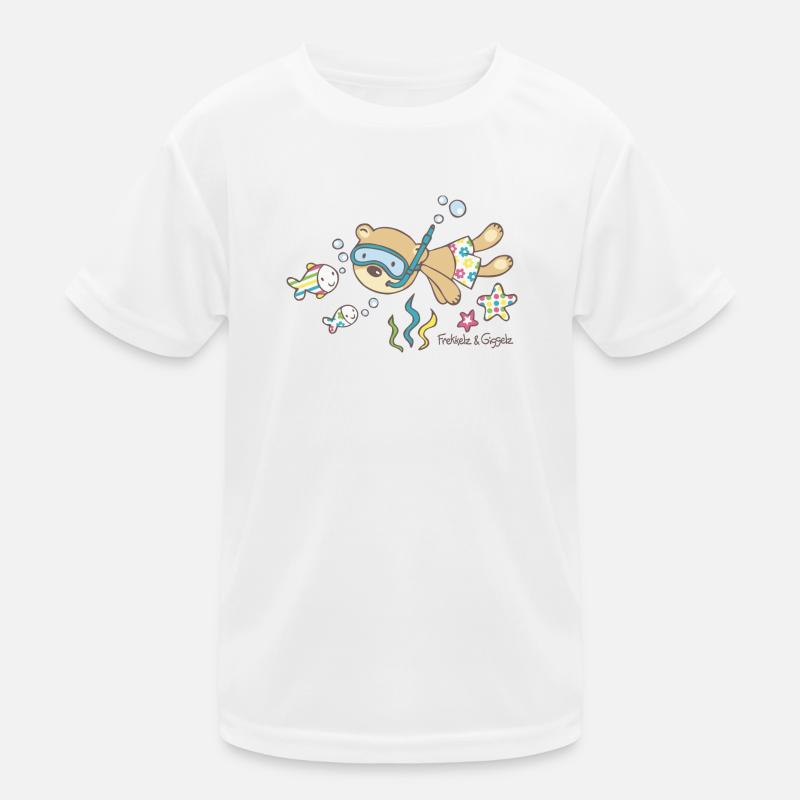 Schnorchelbärchen Kinder Funktions-T-Shirt