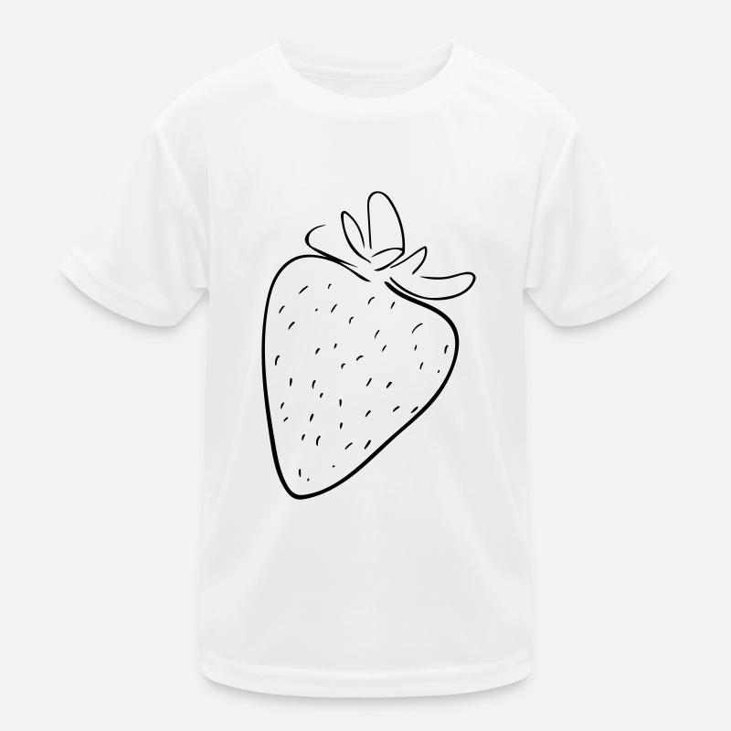 Strawberry Line Art - Minimaliste T-shirt sport Enfant