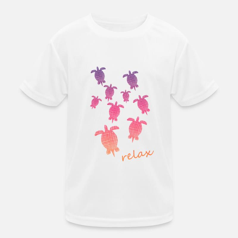 Schildkröten Turtle relax Kinder Funktions-T-Shirt