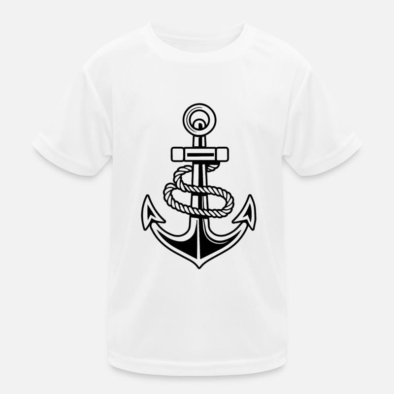 Anchor Boat Ship Nautical Kids Functional T-Shirt