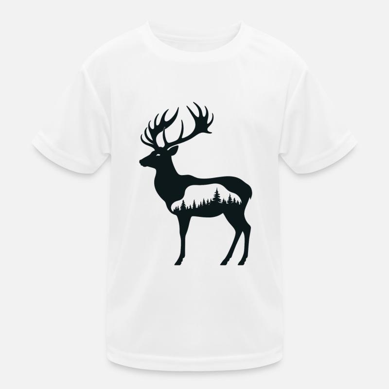 Silhouette de cerf T-shirt sport Enfant