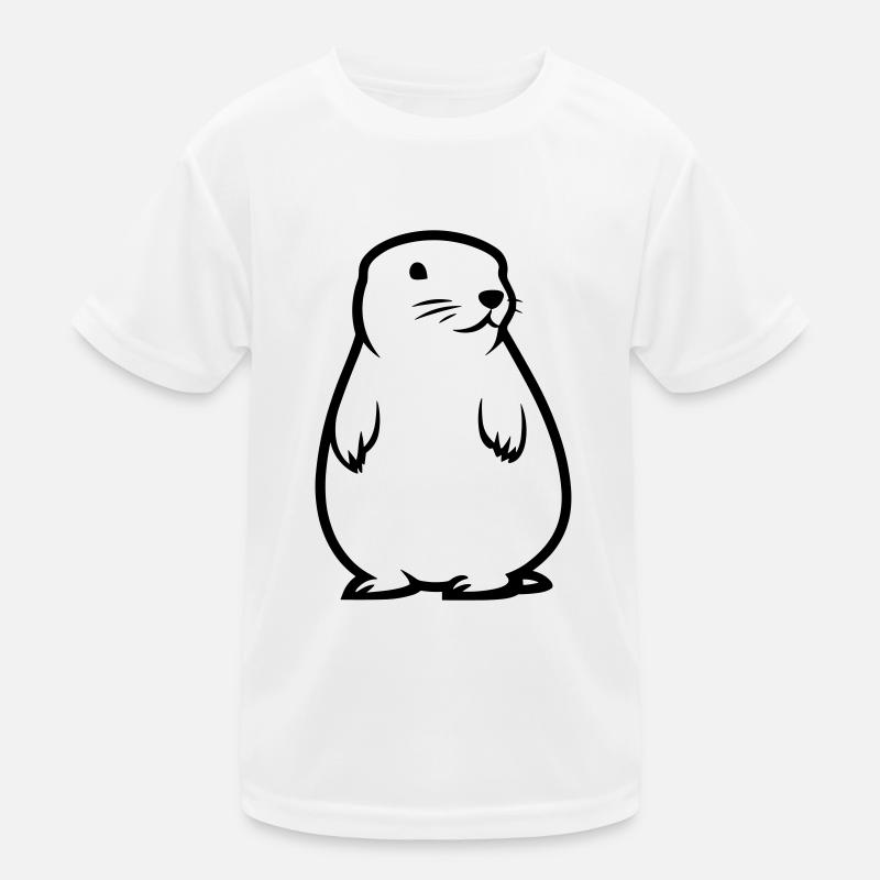 Murmeltier Kinder Funktions-T-Shirt