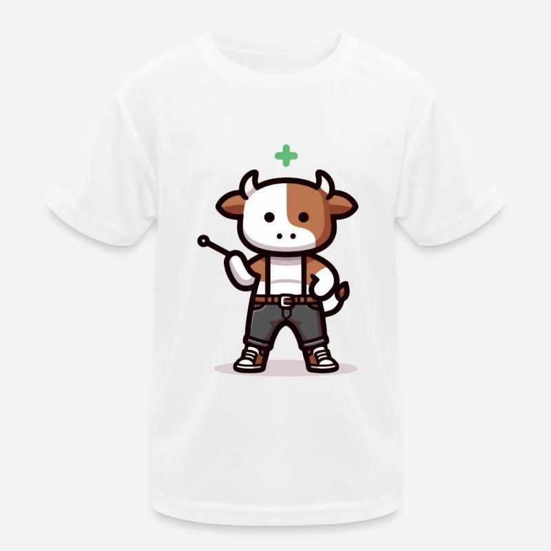 Cow with indicator Kids Functional T-Shirt