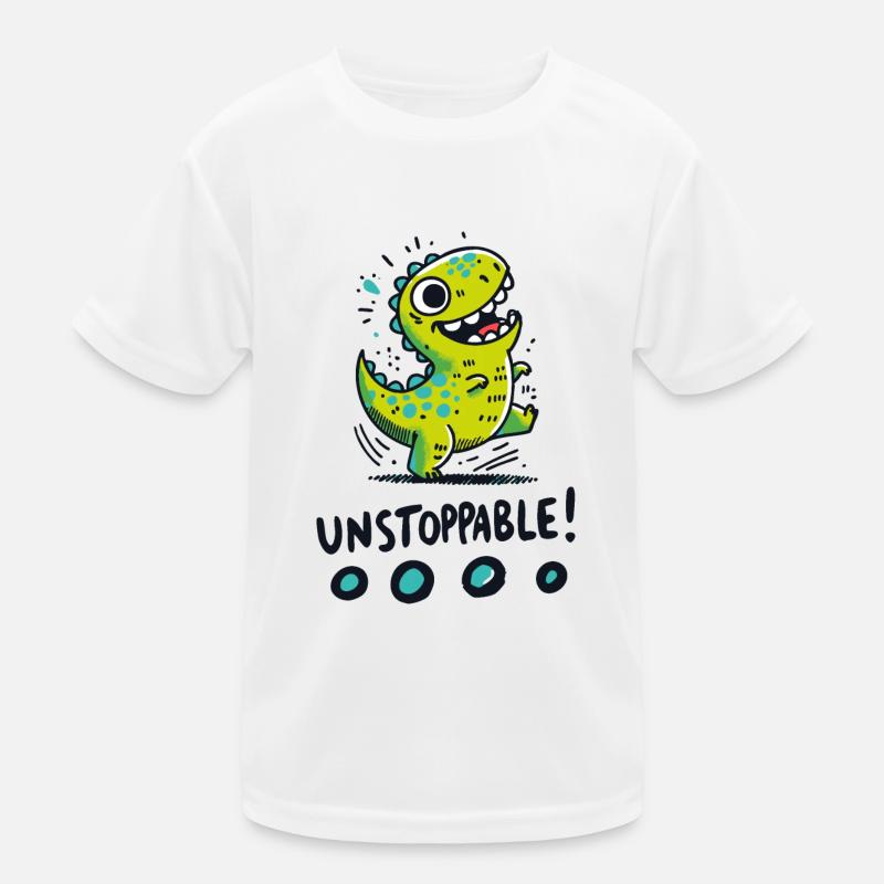 T-Rex Unstoppable – Fun Dinosaur Design Kids Functional T-Shirt