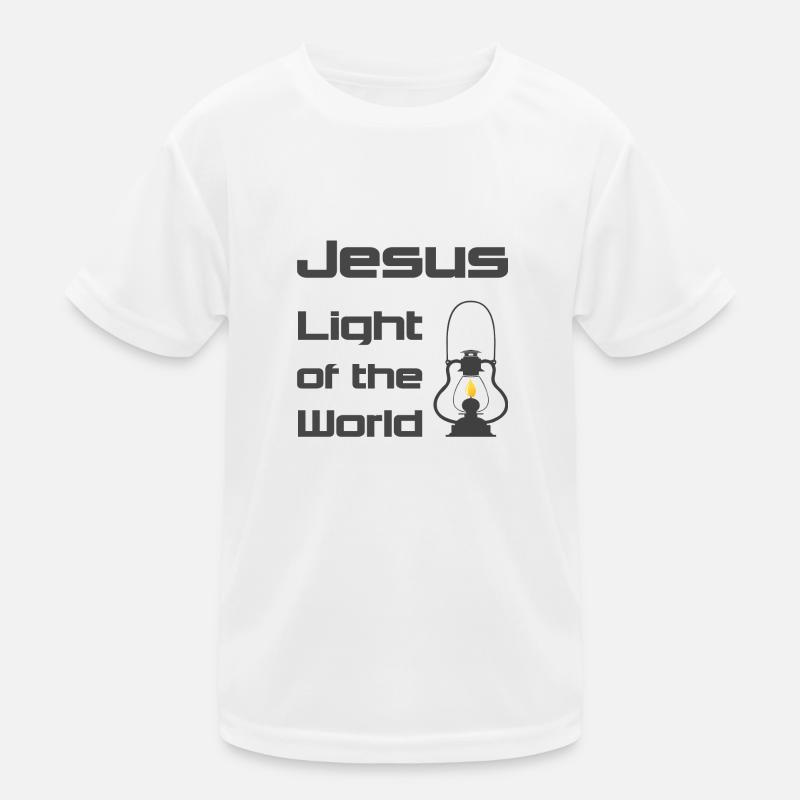 Christliches Design Jesus Licht der Welt Kinder Funktions-T-Shirt