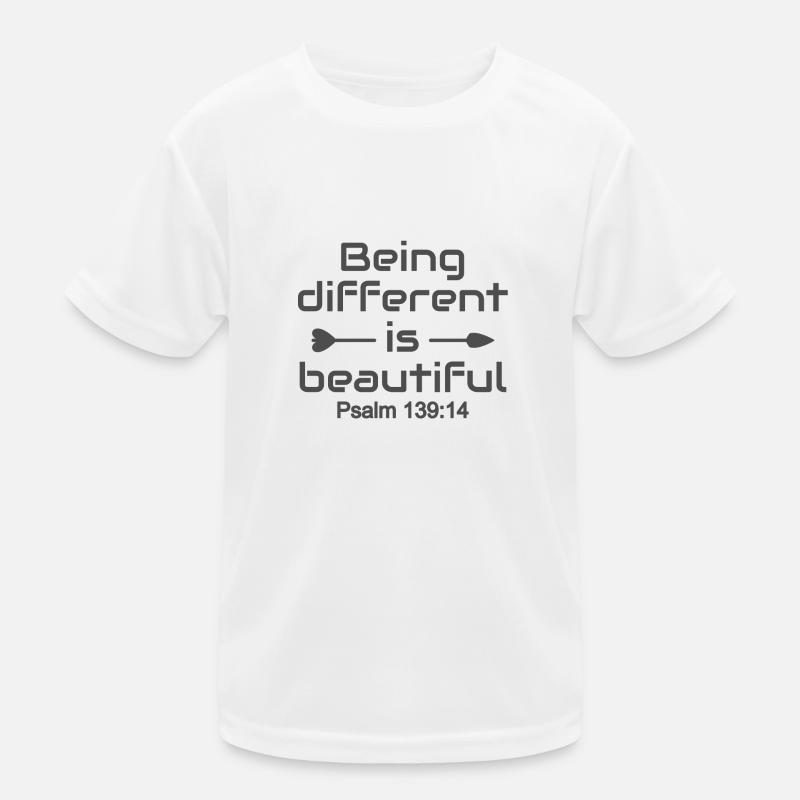 Le design chrétien être différent est beau T-shirt sport Enfant