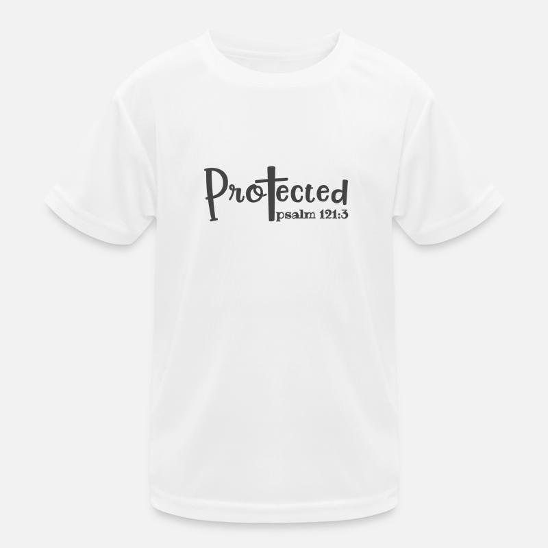 Dessin chrétien protégé Psaume 121 verset 3 T-shirt sport Enfant
