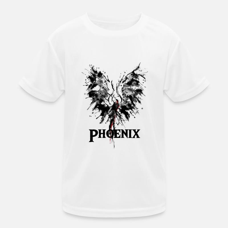 Phoenix from the ashes drawing gift idea Kids Functional T-Shirt