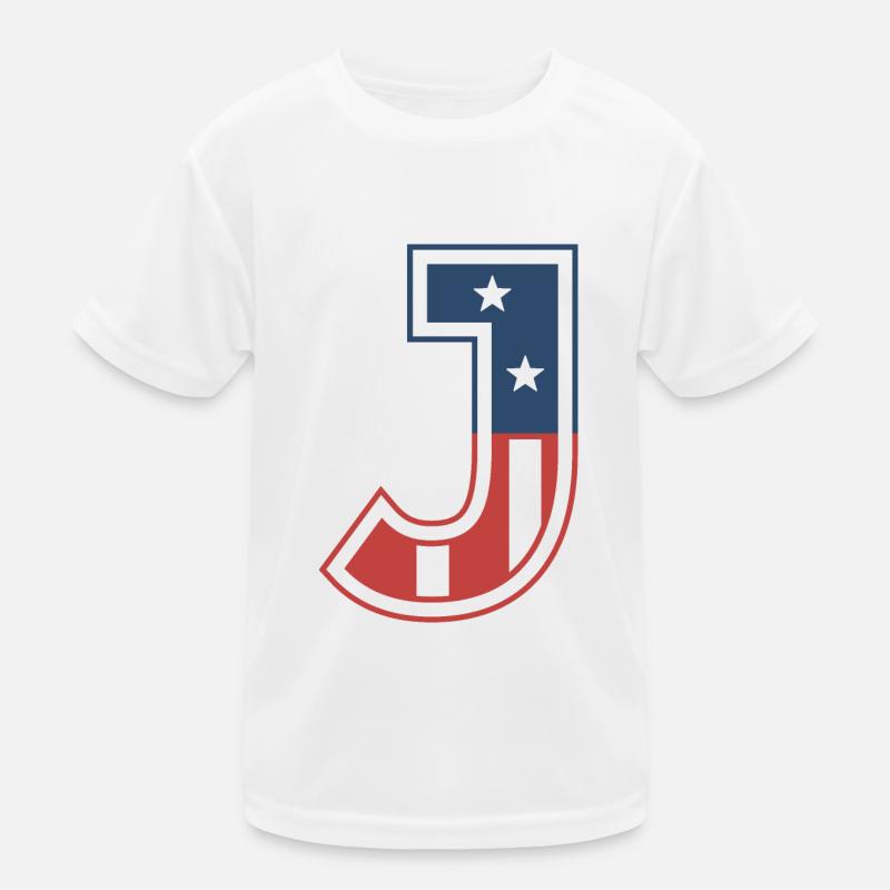 Brief J USA Kinder Funktions-T-Shirt