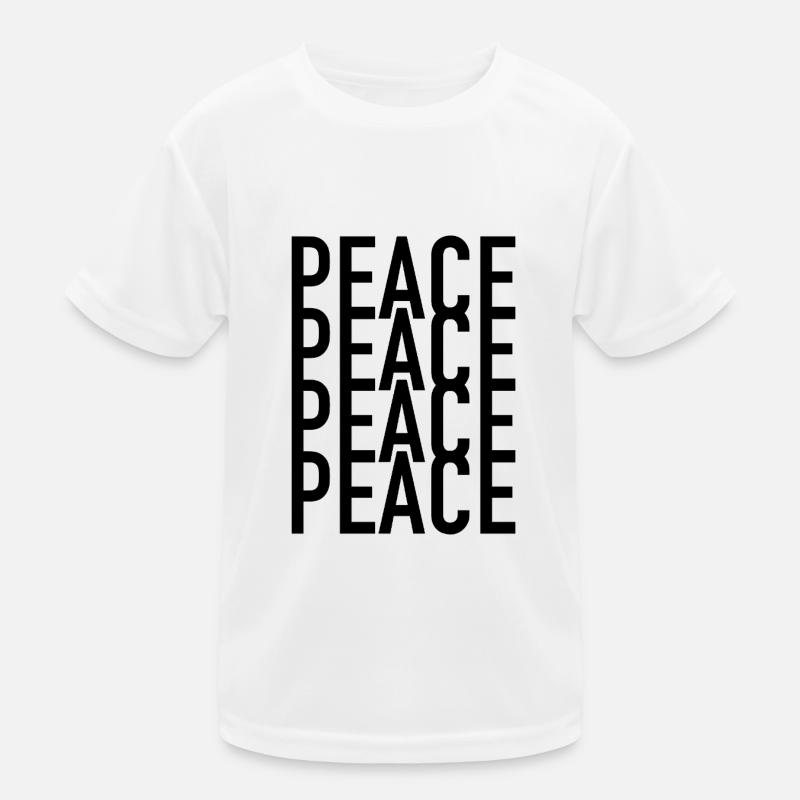 Peace Peace Peace Kids Functional T-Shirt