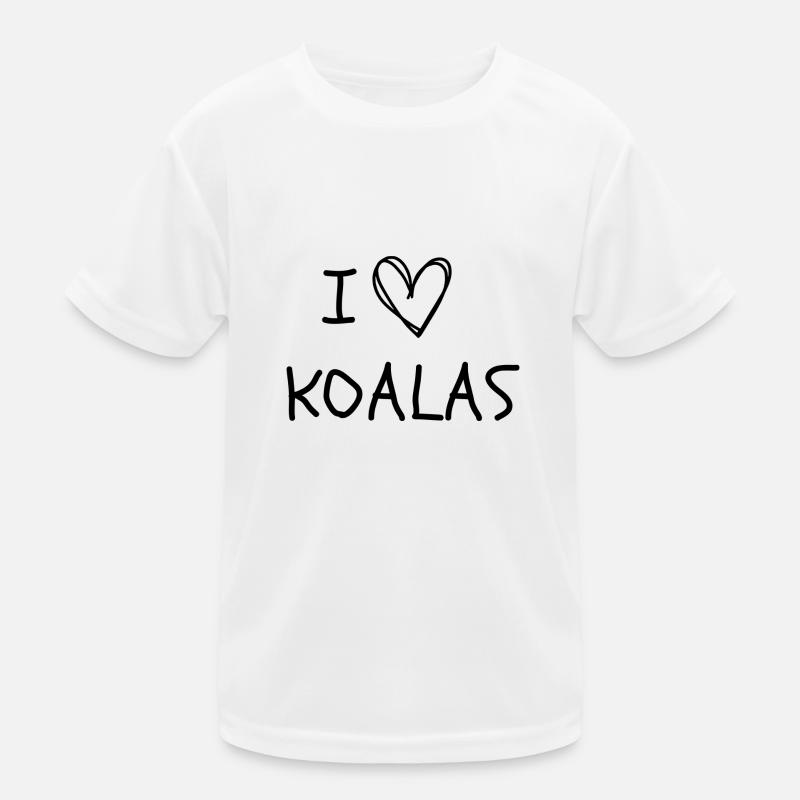 Ich liebe Koalas Kinder Funktions-T-Shirt
