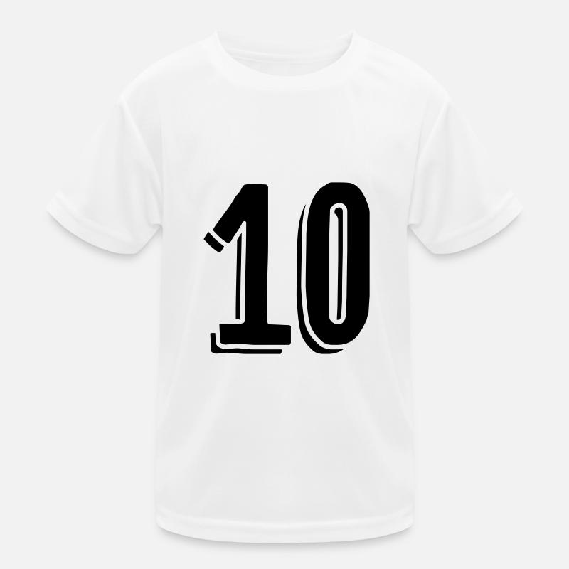 10 - Dix - Nombre T-shirt sport Enfant