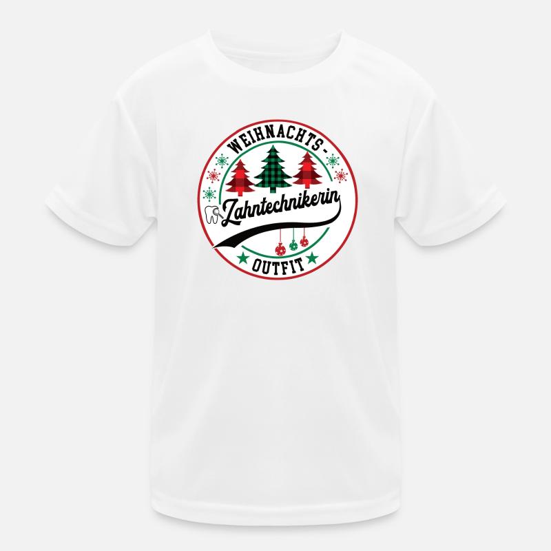 Zahntechnikerin Weihnachtsgeschenk Dentistin XMAS Kinder Funktions-T-Shirt