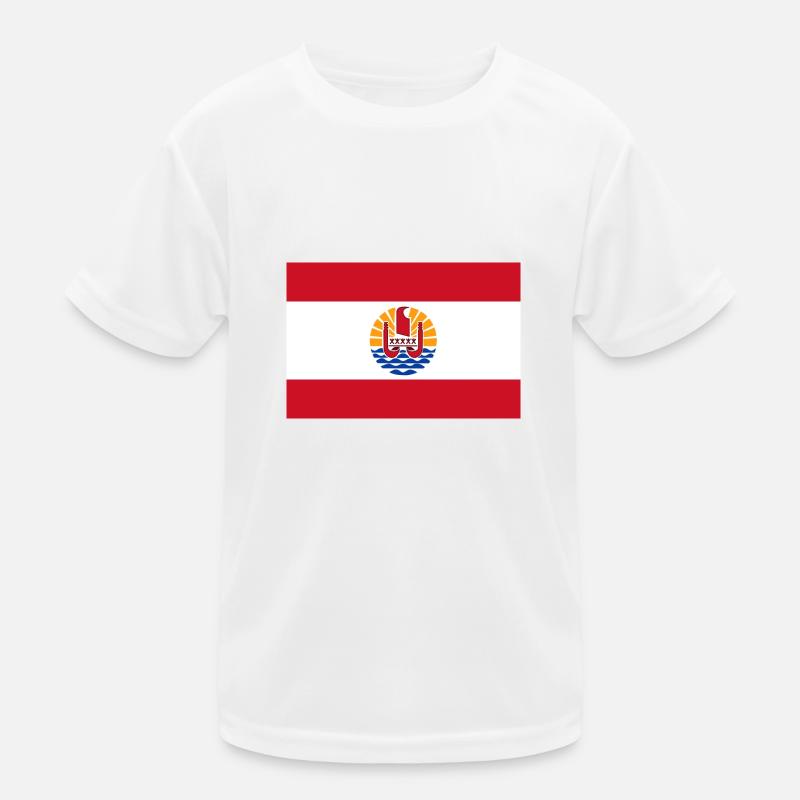 Drapeau national de la Polynésie française T-shirt sport Enfant