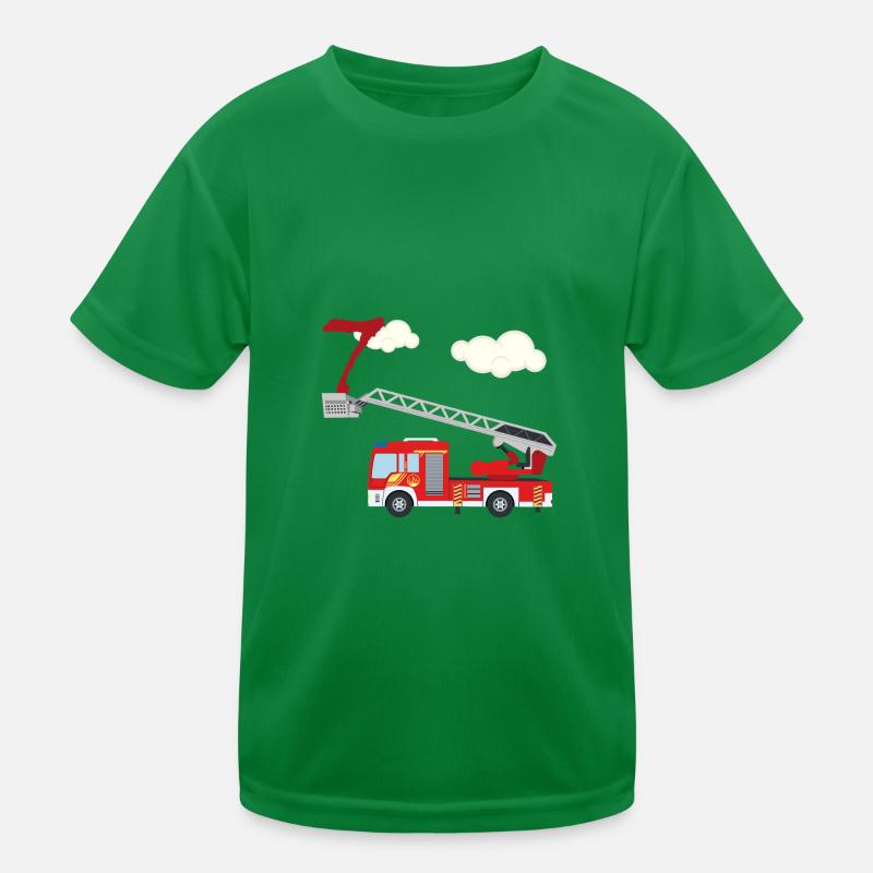 Camion de pompiers - 7e anniversaire T-shirt sport Enfant