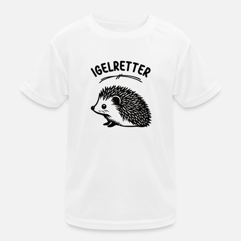 Igelretter Igelmotiv Stacheltier Stacheligel Igel Kinder Funktions-T-Shirt