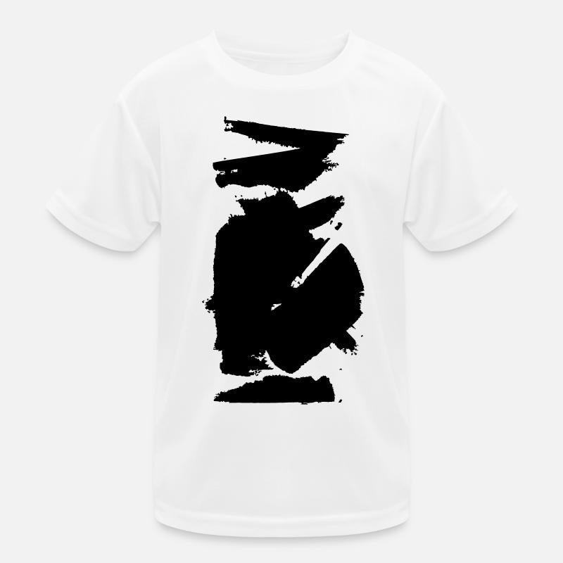 Paint wiper blob - Kids Functional T-Shirt - white