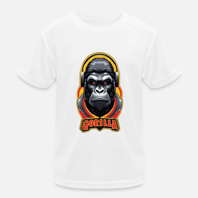 Gorilla Kinder Funktions-T-Shirt