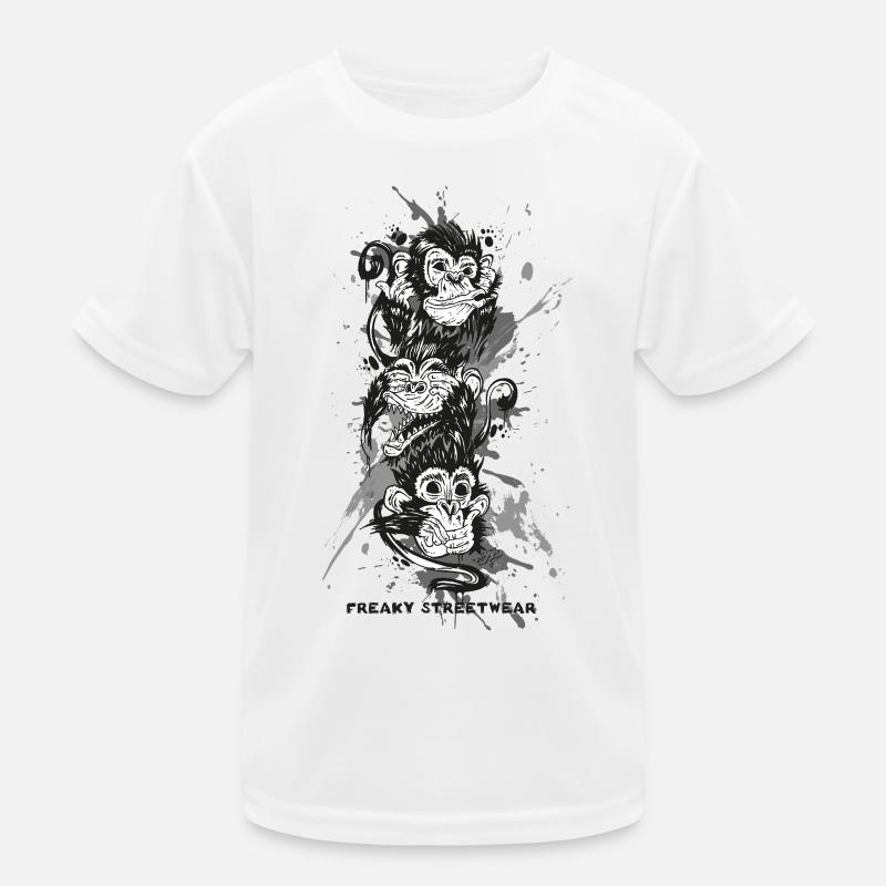 three monkeys Kinder Funktions-T-Shirt