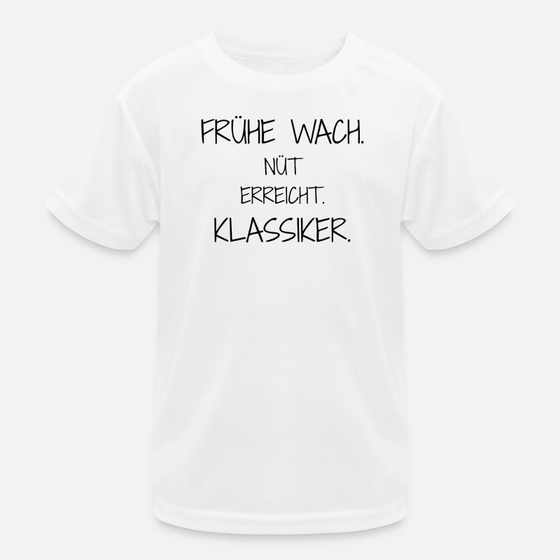 Statement-Design – Ironie trifft Alltag Kinder Funktions-T-Shirt