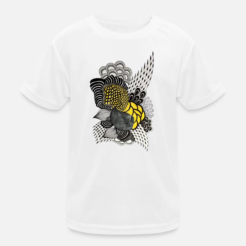 Illustration de fleur de plume colorée T-shirt sport Enfant