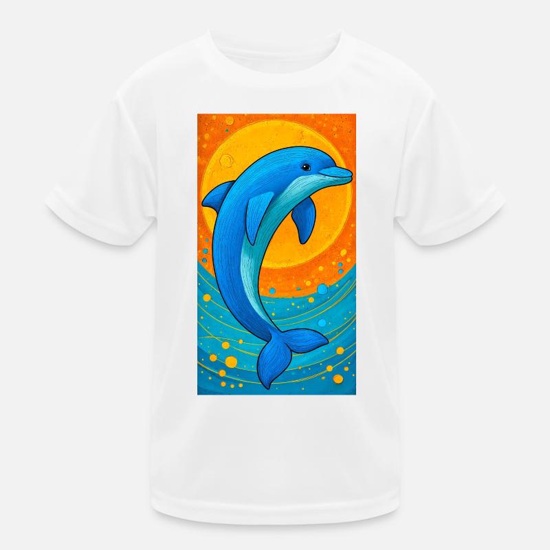 Delfin Kinder Funktions-T-Shirt