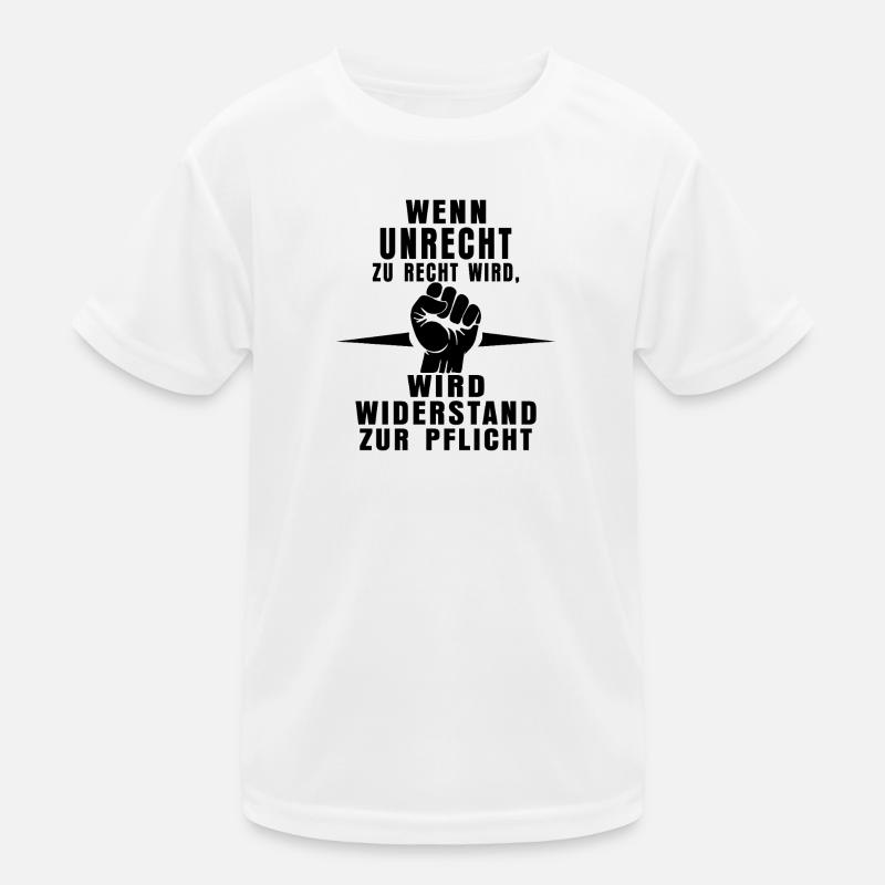 Recognizing injustice – showing resistance Kids Functional T-Shirt