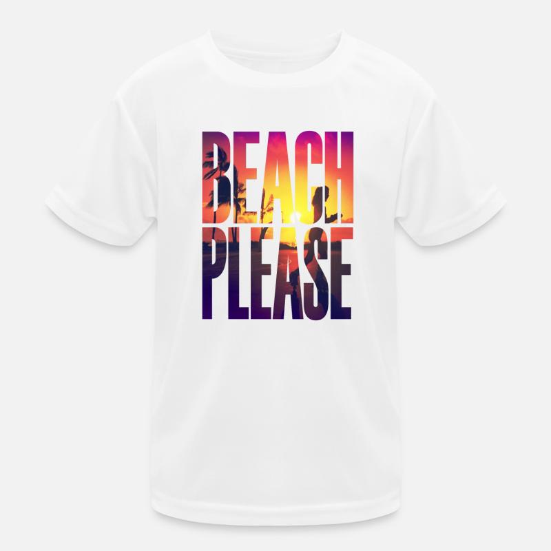 Beach please - einmal zum Strand, bitte! 😎😎 Kinder Funktions-T-Shirt