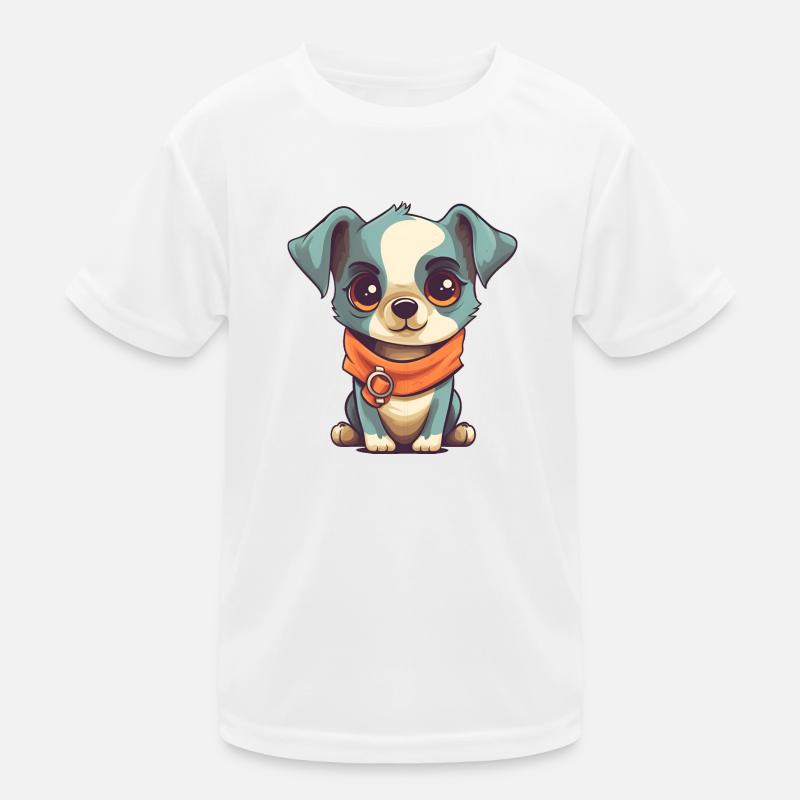 Chien mignon T-shirt sport Enfant