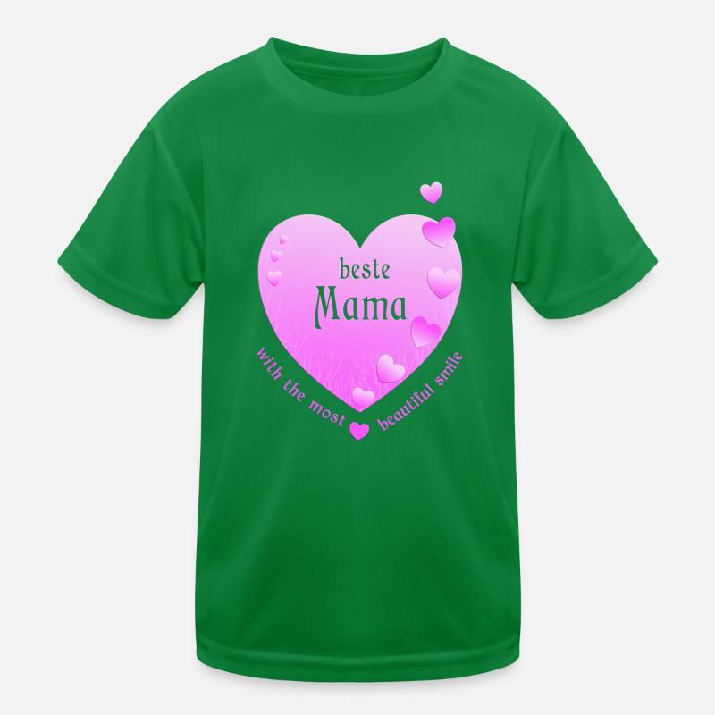 beste Mama Kinder Funktions-T-Shirt