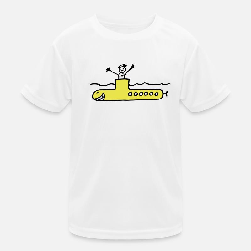 U-Boot / U-Boot - Kinder Funktions-T-Shirt - Weiß