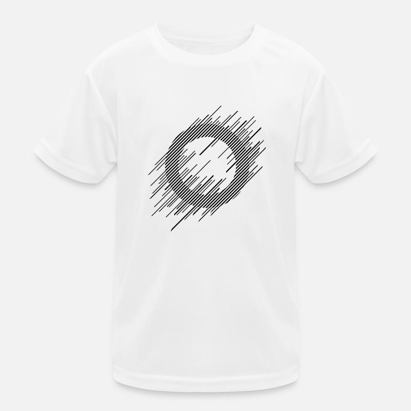 Ray Circle - Kinder Funktions-T-Shirt - Weiß