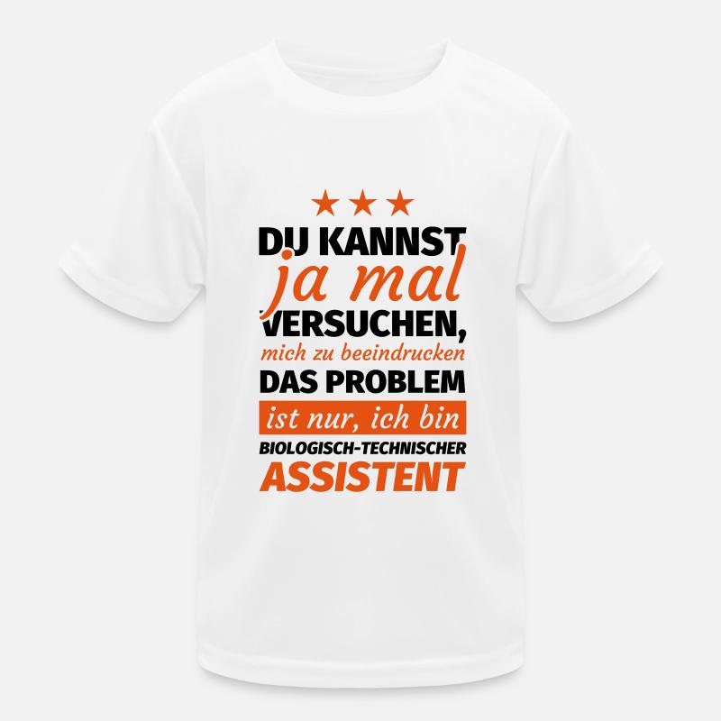 Biologisch-technischer Assistent Kinder Funktions-T-Shirt