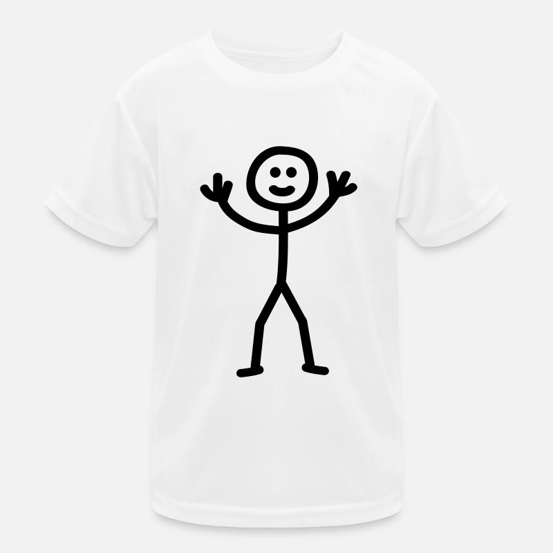 stick_figure Kids Functional T-Shirt