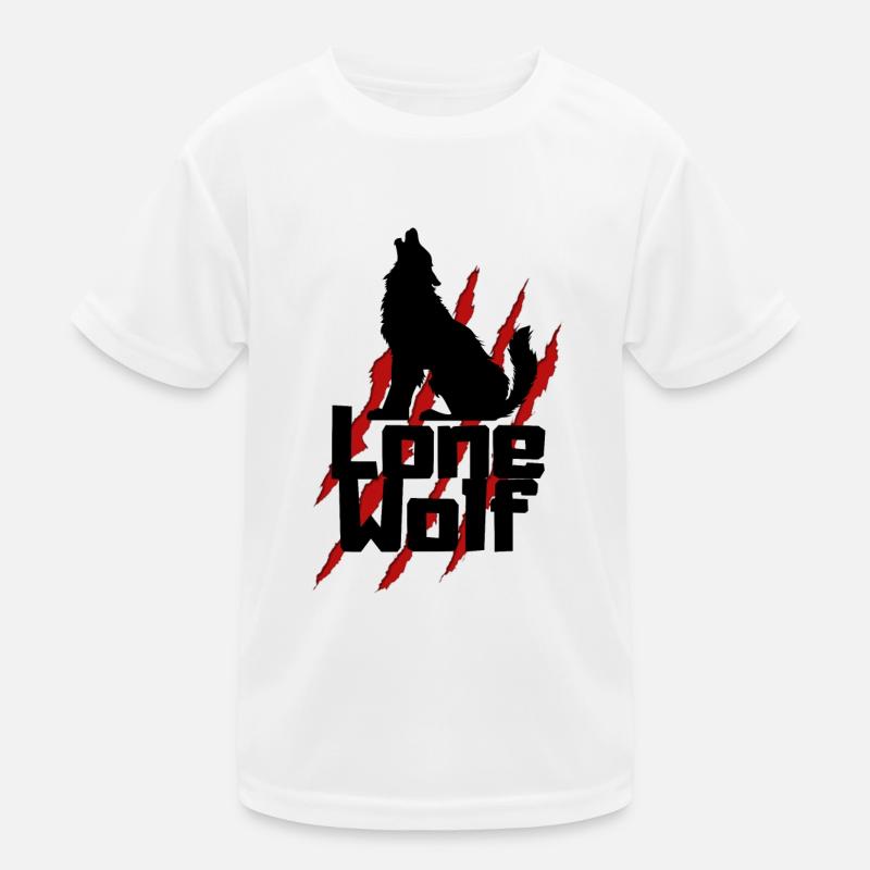 lone wolf Kids Functional T-Shirt