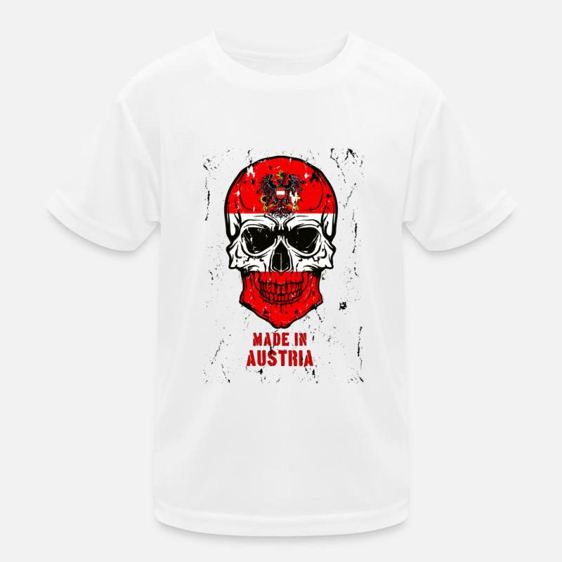 Made in Austria Hell coole-shirts ch/at - Kids Functional T-Shirt - white