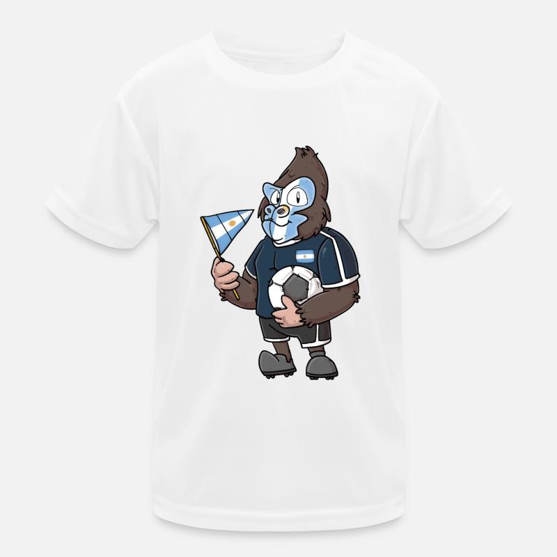 Argentinischer Gorilla Kinder Funktions-T-Shirt